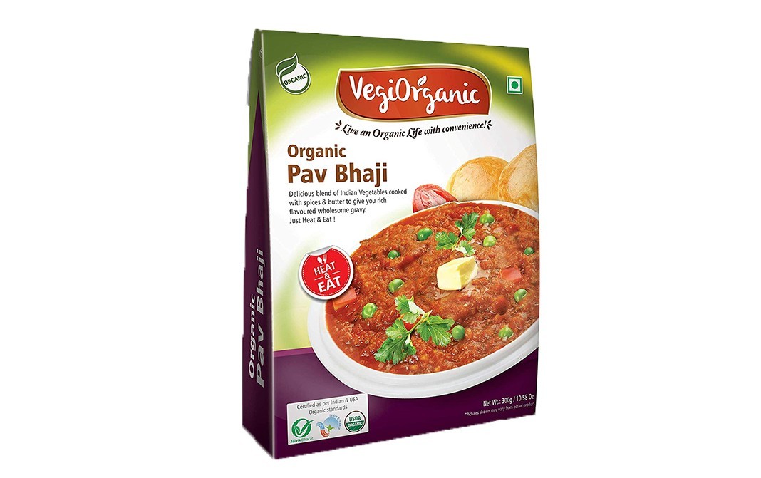 Vegiorganic Organic Pav Bhaji    Pack  300 grams
